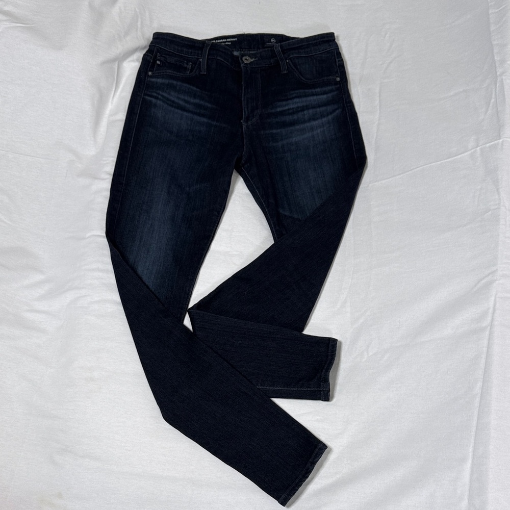 AG Adriano Goldschmied The Farrah High-Rise Indigo Skinny Jeans Women’s SZ 28R